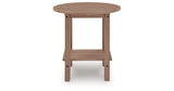 Grover Beach Driftwood Outdoor End Table by Ashley at Eve Furniture