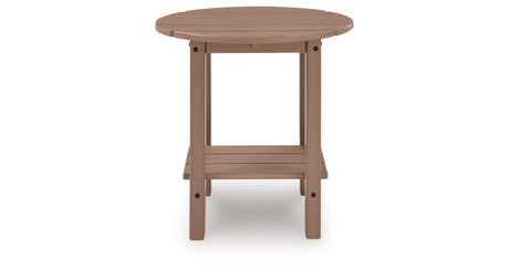 Grover Beach Driftwood Outdoor End Table by Ashley at Eve Furniture