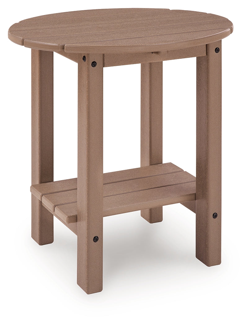 Grover Beach Driftwood Outdoor End Table by ASHLEY FURNITURE at Eve Furniture
