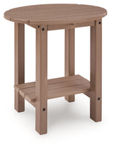 Grover Beach Driftwood Outdoor End Table by ASHLEY FURNITURE at Eve Furniture