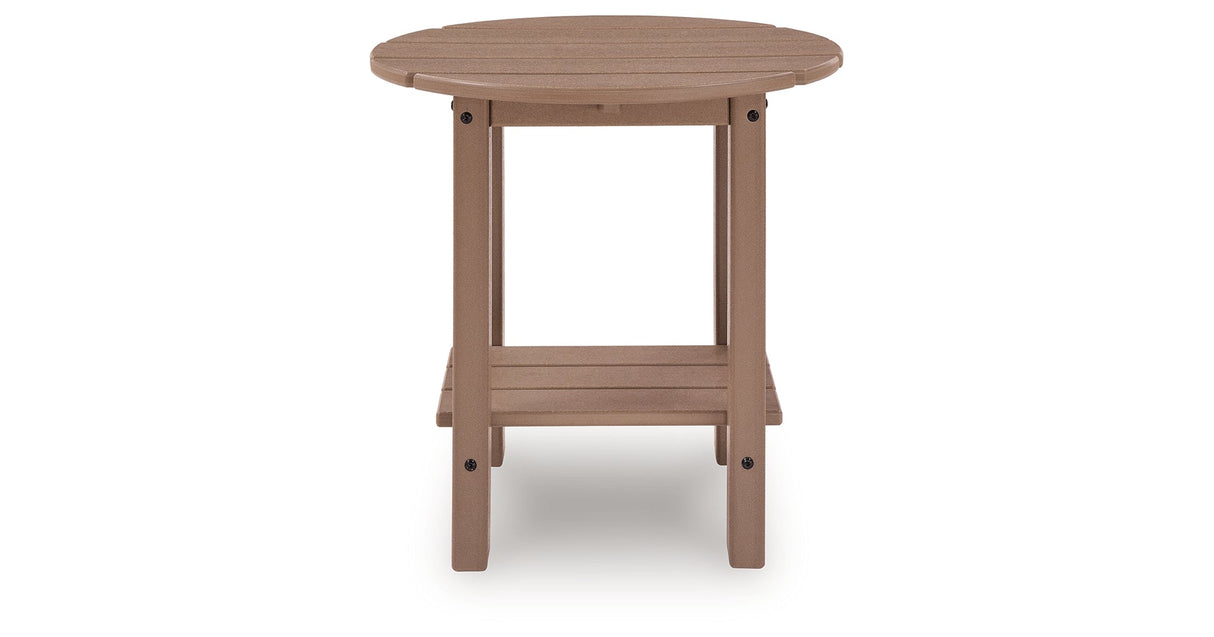 Grover Beach Driftwood Outdoor End Table by ASHLEY FURNITURE at Eve Furniture