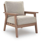 Grover Beach Driftwood Outdoor Lounge Chair with Cushion (Set of 2) by Ashley at Eve Furniture