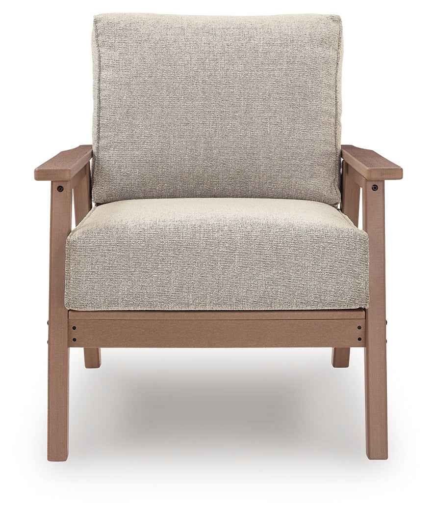 Grover Beach Driftwood Outdoor Lounge Chair with Cushion (Set of 2) by Ashley at Eve Furniture