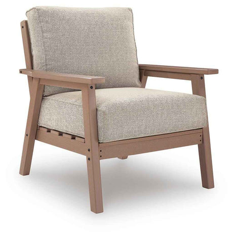 Grover Beach Driftwood Outdoor Lounge Chair with Cushion (Set of 2) by Ashley at Eve Furniture