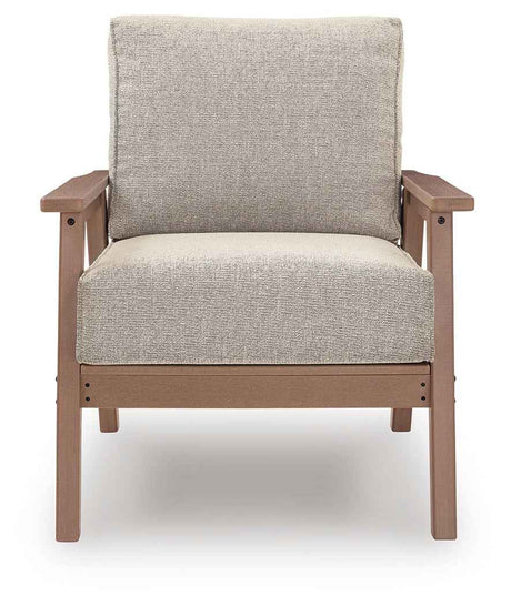Grover Beach Driftwood Outdoor Lounge Chair with Cushion (Set of 2) by Ashley at Eve Furniture