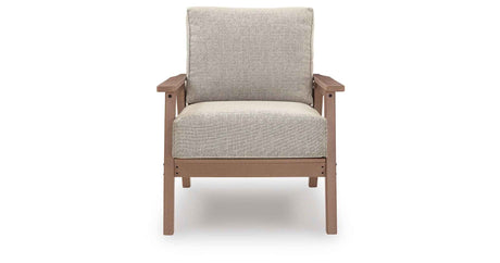 Grover Beach Driftwood Outdoor Lounge Chair with Cushion (Set of 2) by Ashley at Eve Furniture