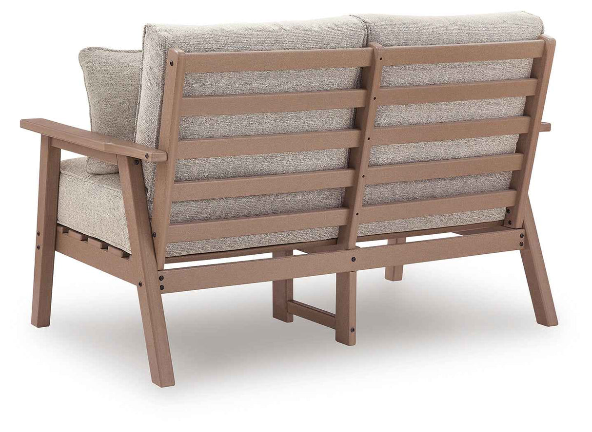 Grover Beach Driftwood Outdoor Sofa and Lovesea by Ashley at Eve Furniture
