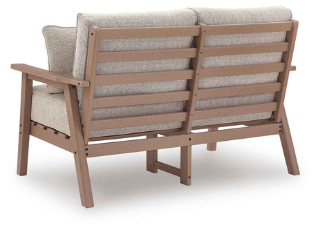 Grover Beach Driftwood Outdoor Sofa and Lovesea by Ashley at Eve Furniture