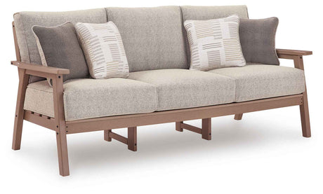 Grover Beach Driftwood Outdoor Sofa and Lovesea by Ashley at Eve Furniture