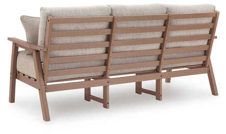 Grover Beach Driftwood Outdoor Sofa and Lovesea by Ashley at Eve Furniture