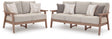 Grover Beach Driftwood Outdoor Sofa and Lovesea by Ashley at Eve Furniture
