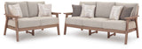 Grover Beach Driftwood Outdoor Sofa and Lovesea by Ashley at Eve Furniture