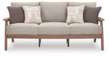 Grover Beach Driftwood Outdoor Sofa, Loveseat, and Coffee Table by Ashley at Eve Furniture
