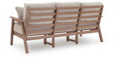 Grover Beach Driftwood Outdoor Sofa with Cushion by Ashley at Eve Furniture