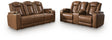 Gruaro Amber Power Reclining Sofa and Loveseat by Ashley at Eve Furniture