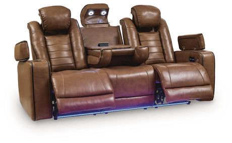 Gruaro Amber Power Reclining Sofa by Ashley at Eve Furniture