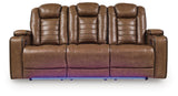 Gruaro Amber Power Reclining Sofa by Ashley at Eve Furniture
