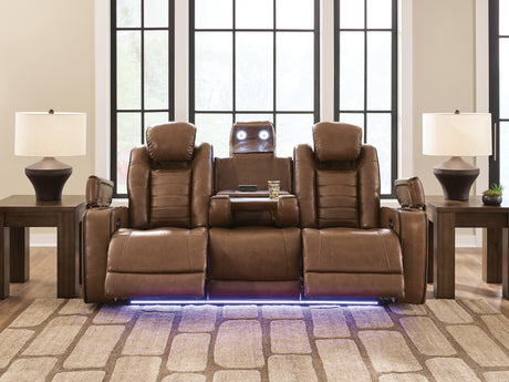 Gruaro Amber Power Reclining Sofa by Ashley at Eve Furniture