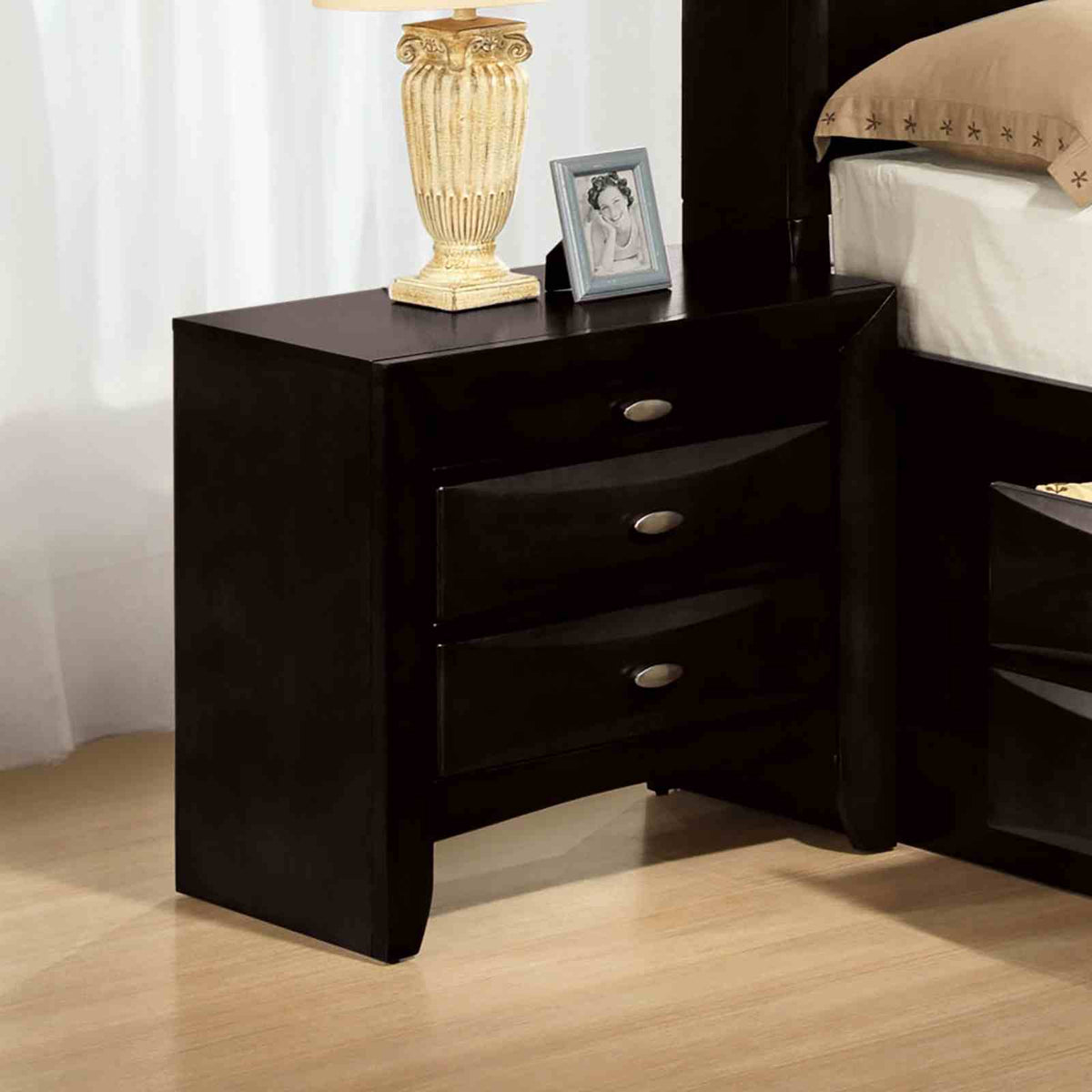 Zosimo Black 5-Piece Queen Bedroom Set by Furniture of America at Eve Furniture