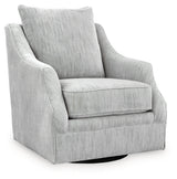 Gubbins Gray Swivel Accent Chair