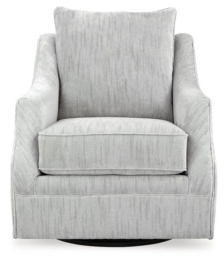 Gubbins Gray Swivel Accent Chair by Ashley at Eve Furniture