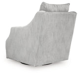 Gubbins Gray Swivel Accent Chair
