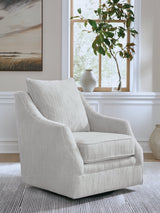 Gubbins Gray Swivel Accent Chair