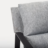 Guilia Castlerock Gray With Metal Frame Sling Accent Chair by Mercana at Eve Furniture