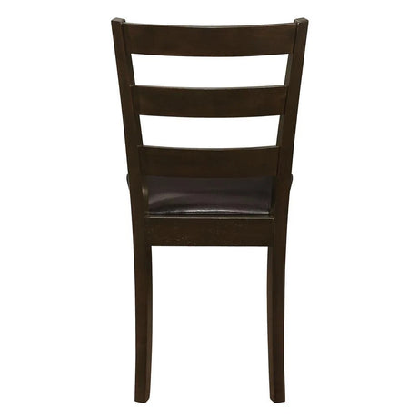Guillen Cappuccino/Dark Brown 5-Piece Dining Set with Bench by Coaster at Eve Furniture