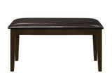 Guillen Cappuccino/Dark Brown 5-Piece Dining Set with Bench by Coaster at Eve Furniture