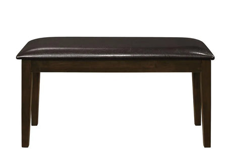 Guillen Cappuccino/Dark Brown 5-Piece Dining Set with Bench by Coaster at Eve Furniture