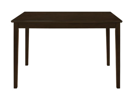 Guillen Cappuccino/Dark Brown 5-Piece Dining Set with Bench by Coaster at Eve Furniture