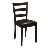 Guillen Cappuccino/Dark Brown 5-Piece Dining Set with Bench by Coaster at Eve Furniture