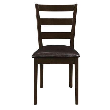 Guillen Cappuccino/Dark Brown 5-Piece Dining Set with Bench by Coaster at Eve Furniture