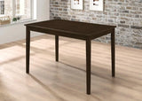 Guillen Cappuccino/Dark Brown 5-Piece Dining Set with Bench by Coaster at Eve Furniture