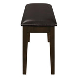 Guillen Cappuccino/Dark Brown 5-Piece Dining Set with Bench by Coaster at Eve Furniture