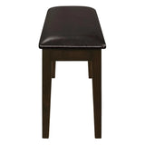Guillen Cappuccino/Dark Brown 5-Piece Dining Set with Bench by Coaster at Eve Furniture