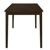 Guillen Cappuccino/Dark Brown 5-Piece Dining Set with Bench by Coaster at Eve Furniture