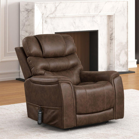 Guinevra Walnut Lift Chair by Furniture of America at Eve Furniture