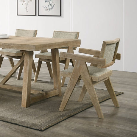 Guisborough Oak 7-Piece Dining Room Set by Furniture of America at Eve Furniture