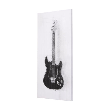 Guitar I by Mercana Studio a Hand Embellished Textured Canvas by Mercana at Eve Furniture