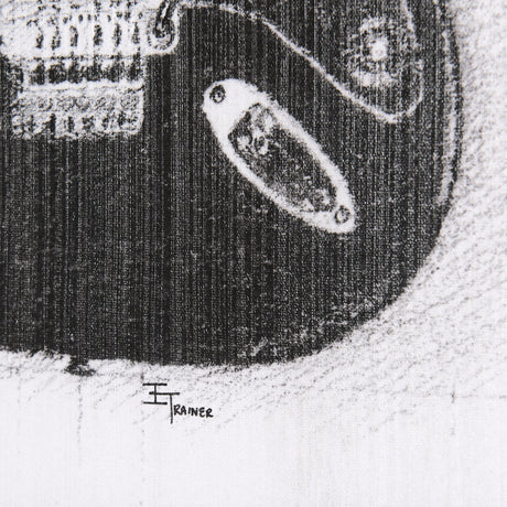Guitar I by Mercana Studio a Hand Embellished Textured Canvas by Mercana at Eve Furniture
