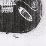 Guitar I by Mercana Studio a Hand Embellished Textured Canvas by Mercana at Eve Furniture