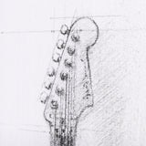Guitar I by Mercana Studio a Hand Embellished Textured Canvas by Mercana at Eve Furniture