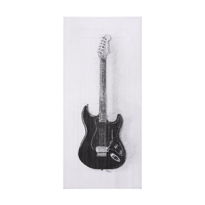 Guitar I by Mercana Studio a Hand Embellished Textured Canvas by Mercana at Eve Furniture