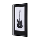 Guitar I by Mercana Studio a Hand Embellished Textured Framed Art Print Matted under Glass by Mercana at Eve Furniture