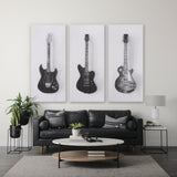 Guitar II by Mercana Studio a Hand Embellished Textured Canvas by Mercana at Eve Furniture