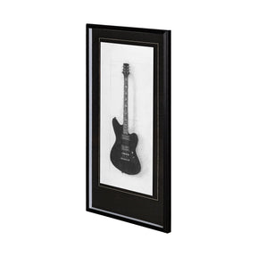 Guitar II by Mercana Studio a Hand Embellished Textured Framed Art Print Matted under Glass by Mercana at Eve Furniture