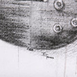 Guitar III by Mercana Studio a Hand Embellished Textured Canvas by Mercana at Eve Furniture