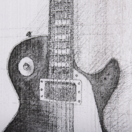 Guitar III by Mercana Studio a Hand Embellished Textured Canvas by Mercana at Eve Furniture